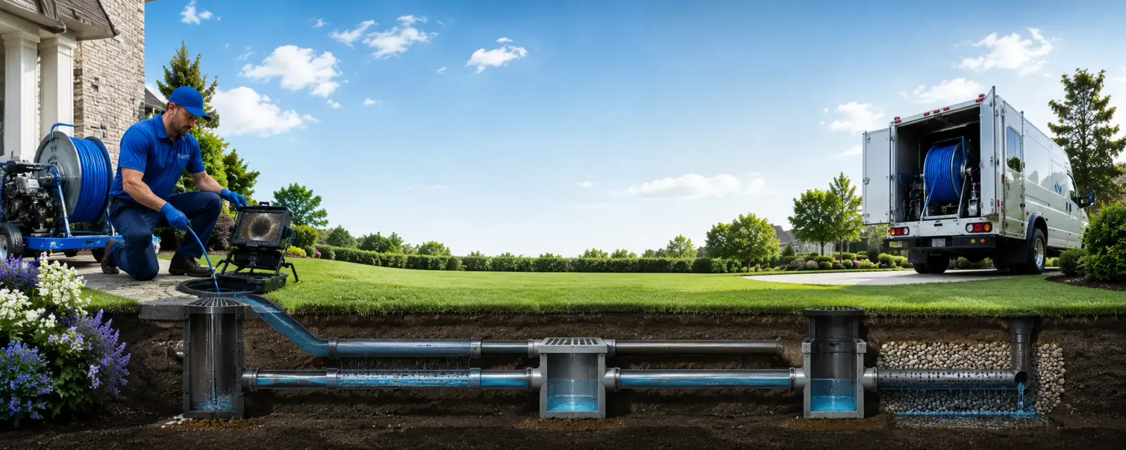 Outdoor drain cleaning information for Jeffersonville, VT